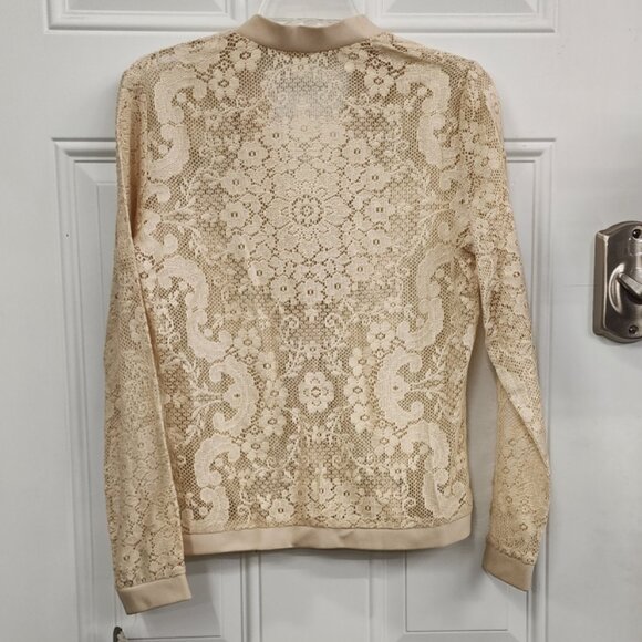 Vintage New Country Set Lace Cardigan - Size Medium - Picture 6 of 11